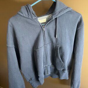 ARITZIA COZY SWEATFLEECE BOYFRIEND BOXY ZIP HOODIE